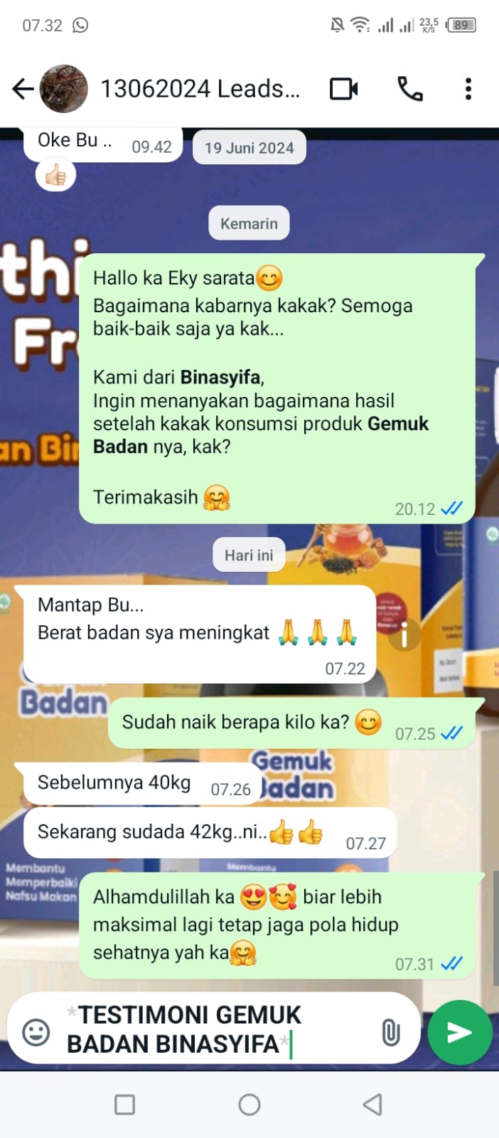 GEMUK BADAN - Penggemuk Badan Alami
