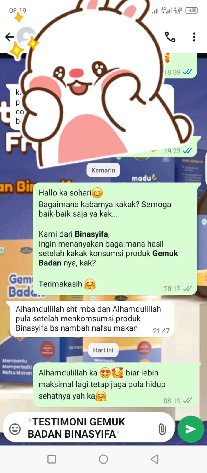 GEMUK BADAN - Penggemuk Badan Alami