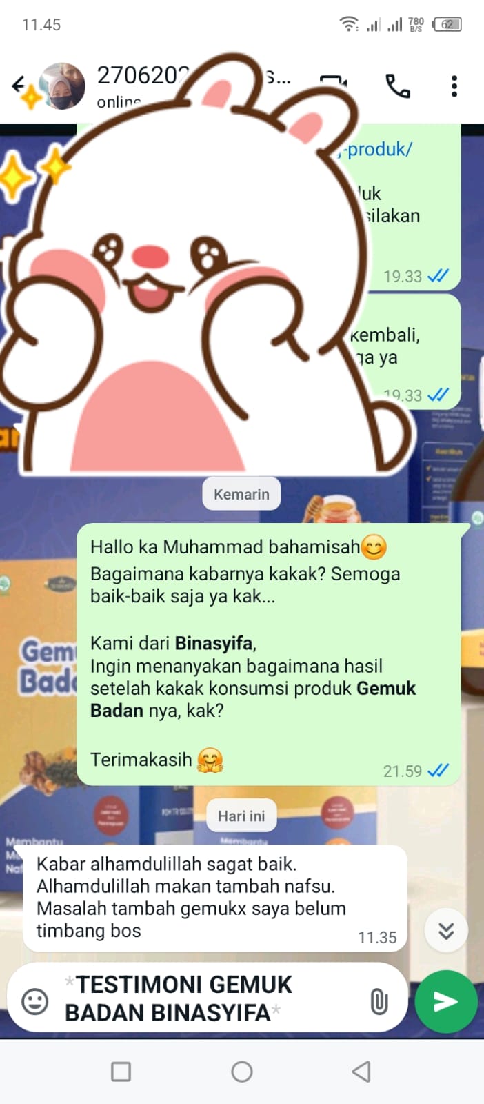 GEMUK BADAN - Penggemuk Badan Alami