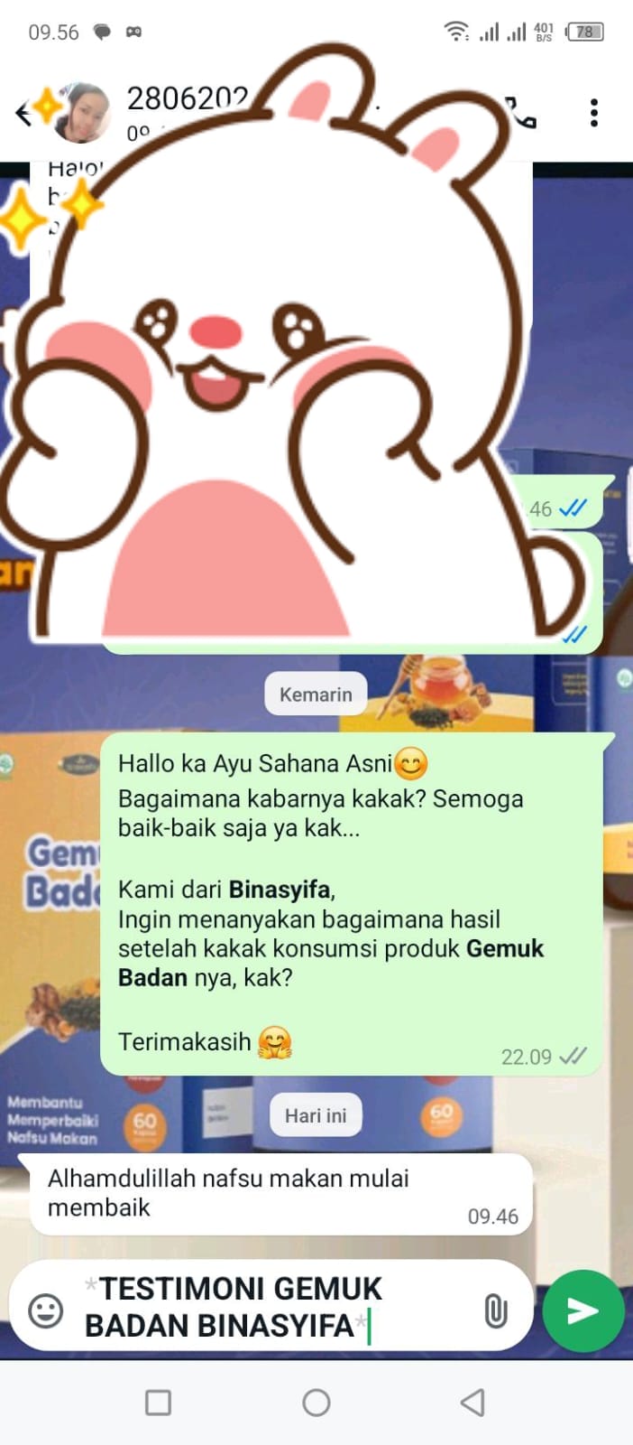 GEMUK BADAN - Penggemuk Badan Alami