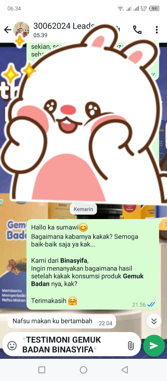 GEMUK BADAN - Penggemuk Badan Alami