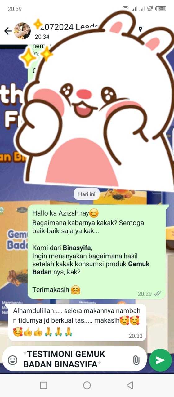 GEMUK BADAN - Penggemuk Badan Alami