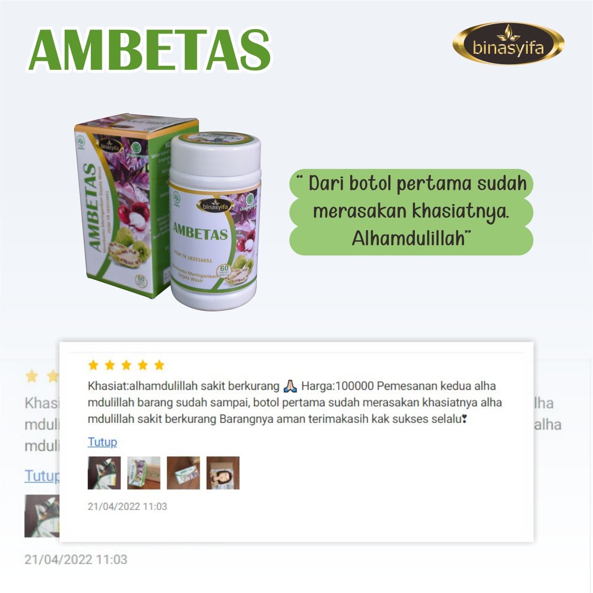 AMBETAS - Ampuh Mengatasi Ambeien / Wasir Tuntas