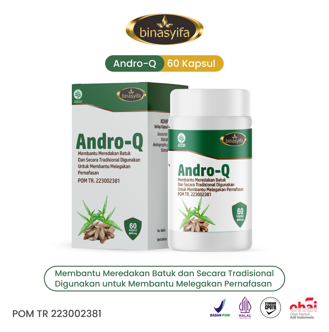 ANDRO-Q - Membantu Meredakan Batuk dan Melegakan Pernafasan